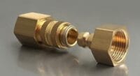 KEEFLEX Brass Coupling Quick Disconnect - Small