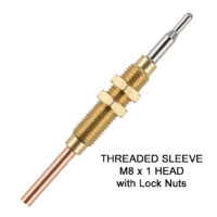 Suit Bracket with 8mm Hole Connection End - M8 Nut