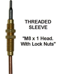 Suit Bracket with 8mm Hole Connection End - M8 Nut